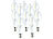 Luminea LED-Filament-Kerze, B35, 1,8 Watt, E14, weiß, 225 lm, 360°, 10er-Set Luminea LED-Filament-Kerzen E14 (neutralweiß)