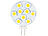 Luminea High-Power G4-LED-Stiftsockel, SMD5050-LEDs, 1,8 W, warmweiß, 4er-Set Luminea LED-Stifte G4 (warmweiß)