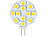 Luminea High-Power G4-LED-Stiftsockel, SMD5050-LEDs, 2,4 W, warmweiß, 4er-Set Luminea LED-Stifte G4 (warmweiß)