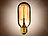 Luminea Vintage-Schmucklampe, Tubular, mit gitterförmigem Glühdraht Luminea Kohle-Filament-Tropfen E27 (warmweiß)