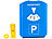 PEARL 2er-Set Parkscheibe mit Eiskratzer, Einkaufs-Chip und Profilmesser PEARL