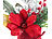infactory Weihnachts-Gesteck mit Blumen, Zweigen, Beeren und Kunst-Schnee, 27 cm infactory Weihnachts-Kunstblumen-Gestecke