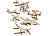 Playtastic 5er-Set 3D-Bausätze Mini-Flugmaschinen aus Holz, 33-teilig Playtastic 3D-Holz-Puzzles