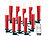 Lunartec FUNK-Weihnachtsbaum-LED-Kerzen mit Fernbedienung, 20er-Set, rot Lunartec Kabellose LED-Weihnachtsbaumkerzen mit Fernbedienung