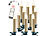 Lunartec FUNK-Weihnachtsbaum-LED-Kerzen, Fernbedienung, 10er-Set, golden Lunartec Kabellose LED-Weihnachtsbaumkerzen mit Fernbedienung