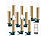 Lunartec FUNK-Weihnachtsbaum-LED-Kerzen, Fernbedienung, 30er-Set, golden Lunartec Kabellose LED-Weihnachtsbaumkerzen mit Fernbedienung