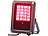 Luminea Solar-LED-Fluter für außen, RGBW, 10 Watt, Versandrückläufer Luminea Wetterfeste Solar-LED-Fluter mit Dämmerungs-Sensor (RGBW)