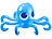 Playtastic Aufblasbarer Oktopus mit integriertem Wassersprinkler für Kinder Playtastic