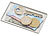 Xcase 3er-Set Geld- & Schlüssel-Einschubfach für Kreditkarten-Etuis, silbern Xcase