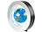 infactory Freischwebender 10-cm-Globus in Magnet-Ring mit bunter LED-Beleuchtung infactory Freischwebende Globen