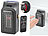 Sichler Haushaltsgeräte Mini-Steckdosen-Heizlüfter mit Timer & Fernbedienung, 2-stufig, 500 W Sichler Haushaltsgeräte