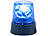 Blaulicht: Lunartec LED-Partyleuchte im Blaulichtdesign, 360°-Beleuchtung, Batteriebetrieb