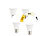Luminea 4er-Set LED-Lampen mit 3 Helligkeitsstufen, 14 W, 1400 lm, E27, 6500 K Luminea LED-Lampen E27 mit 3 Helligkeitsstufen tageslichtweiß