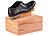 infactory Luxus Schuhputzkasten, Zedernholz, Fußstütze, 6-tlg. Schuhpflege-Set infactory Schuhputzkästen mit Schuhpflege-Zubehör