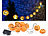PEARL LED-Lichterkette mit 10 Lampions im Halloween-Kürbis-Look, Timer, IP44 PEARL