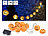 Partybeleuchtung: PEARL LED-Lichterkette mit 10 Lampions im Halloween-Kürbis-Look, Timer, IP44