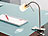 Lunartec Klemmleuchte mit Schwanenhals, G9 für max. 50 W Lunartec LED Klemmleuchten