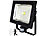 Luminea COB-LED-Fluter 50 W mit PIR-Sensor, 4200 K, IP44, schwarz Luminea LED-Außenstrahler mit PIR-Sensoren (neutralweiß)