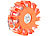 VisorTech Runde Party-Leuchte mit 10 Leuchtprogrammen, orange, IP44 VisorTech Runde Party-Leuchten