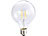 Luminea LED-Filament-Globelampe, G95, A++, E27, 6 W, 600lm, 360°, 6400K Luminea LED-Filament-Globen E27 (tageslichtweiß)
