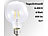 Luminea LED-Filament-Globelampe, G95, A++, E27, 6 W, 600lm, 360°, 6400K Luminea LED-Filament-Globen E27 (tageslichtweiß)