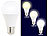Luminea 4er-Set LED-Lampen, 10 W, 810 lm, A+, Lichtfarbe 3-stufig wählbar, E27 Luminea LED-Lampen E27 mit 3 Farbtemperatur-Stufen