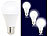 Luminea LED-Lampe mit 3 Helligkeitsstufen, 14 W, 1400 lm, E27, warmweiß, A60 Luminea 