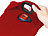 Lunartec Rote Strickmütze mit weißen (vorne) & roten (hinten) LEDs Lunartec Strickmützen mit Front- und Rücklicht