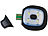 Lunartec Schwarze Strickmütze mit LED-Licht und USB-Ladefunktion Lunartec
