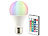 Luminea LED-Lampe, Color RGB & Warmweiß, E27, 10 Watt, mit Fernbedienung Luminea LED-Tropfen E27 mit Farbwechsel (RGBW)
