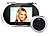 Somikon Digitale Türspion-HD-Kamera mit SIM-Karten-Steckplatz & Anruf-Funktion Somikon Türspion-Kameras mit Anruffunktion und SIM-Karte