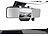 NavGear HD-Rückspiegel-Dashcam & Freisprecheinrichtung mit Bluetooth, G-Sensor NavGear Rückspiegel-Dashcams
