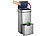 infactory Design-Mülltrenn-System mit Sensor, 4 Behälter, Edelstahl, 75 Liter infactory Mülltrenn-Systeme mit Sensor