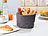 Rosenstein & Söhne 2er-Set Brotkörbe aus 100% Baumwolle,  Ø 20 cm und Ø 25 cm Rosenstein & Söhne Brot-Taschen und verschließbare Brotkörbe