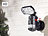 VisorTech HD-IP-Kamera m. LED-Flutlicht, 8 W, Bewegungsverfolgung, SD-Aufz., App VisorTech