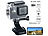 Somikon 4K-Action-Cam mit UHD-Video bei 24 fps, 16-MP-Sony-Sensor, IP68, WLAN Somikon UHD-Action-Cams