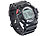 newgen medicals Wasserdichte Herren-Armband-Uhr mit Alarm-Funktion, IP67 newgen medicals Digitale Armbanduhren