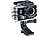 Somikon Einsteiger-4K-Action-Cam, WLAN, 2 Displays, Full HD 60 B./Sek., IP68 Somikon UHD-Action-Cams