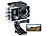 Somikon Einsteiger-4K-Action-Cam, WLAN, 2 Displays, Full HD 60 B./Sek., IP68 Somikon UHD-Action-Cams
