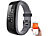 newgen medicals Premium-GPS-Fitness-Armband, XL-Touchdisplay, Puls (Versandrückläufer) newgen medicals Fitness-Armbänder mit Herzfrequenz-Messung und GPS-Streckenaufzeichnung