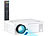 SceneLights LED-LCD-Beamer mit Media-Player, 1280 x 800 Pixel (HD) und 2.400 Lumen SceneLights LED-Heim-Beamer