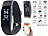 Smartwatch GPS: newgen medicals GPS-Fitness-Armband mit XL-Touch-Display, 14 Sportarten, IP68