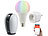 7links Smart-Home-Starter-Set 2, kompat. zu Amazon Alexa & Google Assistant 7links WLAN-Smart-Home-Sets mit IP-Kamera, LED-Lampe und Steckdose