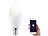 Luminea 3er-Set WLAN-LED-Lampen mit Sprachsteuerung, E14, CCT, F Luminea