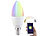Luminea WLAN-LED-Lampe, kompat. zu Alexa & Google Assistant, E14 Luminea WLAN-LED-Lampen E14 RGBW
