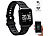 newgen medicals Fitness-Uhr mit Blutdruck- & Herzfrequenz-Anzeige (Versandrückläufer) newgen medicals Fitness-Armband mit Blutdruck- und Herzfrequenz-Anzeigen, Bluetooth