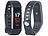 newgen medicals Fitness-Armband mit Farbdisplay, Blutdruck-Anzeige, Bluetooth, IP67 newgen medicals 