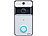 Somikon WLAN-Video-Türklingel mit App, PIR-Sensor, 166° Bildwinkel, Akku, IP53 Somikon WLAN-Video-Türklingeln mit Bewegungsmelder und App-Kontrolle