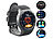newgen medicals GPS-Handy-Uhr & Smartwatch für iOS & Android, Bluetooth, Herzfrequenz newgen medicals GPS-Handy-Uhr & Smartwatches für iOS & Android, mit Herzfrequenz-Messung