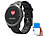 newgen medicals Fitness-Uhr mit Bluetooth, Herzfrequenz- und EKG-Anzeige, App, IP67 newgen medicals Fitness-Armbänder mit Blutdruck-Anzeige und EKG-Aufzeichnung